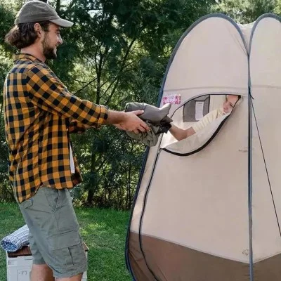 Naturehike Shower and Changing Tent - Brown (140*140*230)